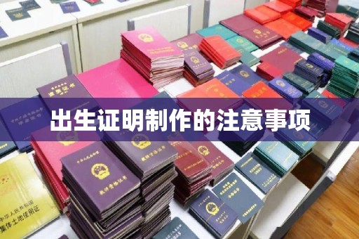香坊出生证明制作的注意事项