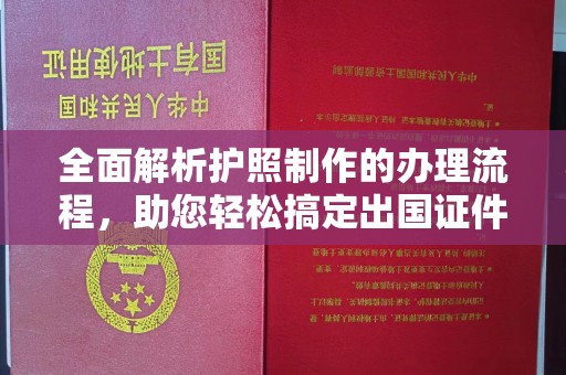 遂平全面解析护照制作的办理流程，助您轻松搞定出国证件
